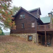 Log Home Surface Stripping And Staining In Jasper GA 7